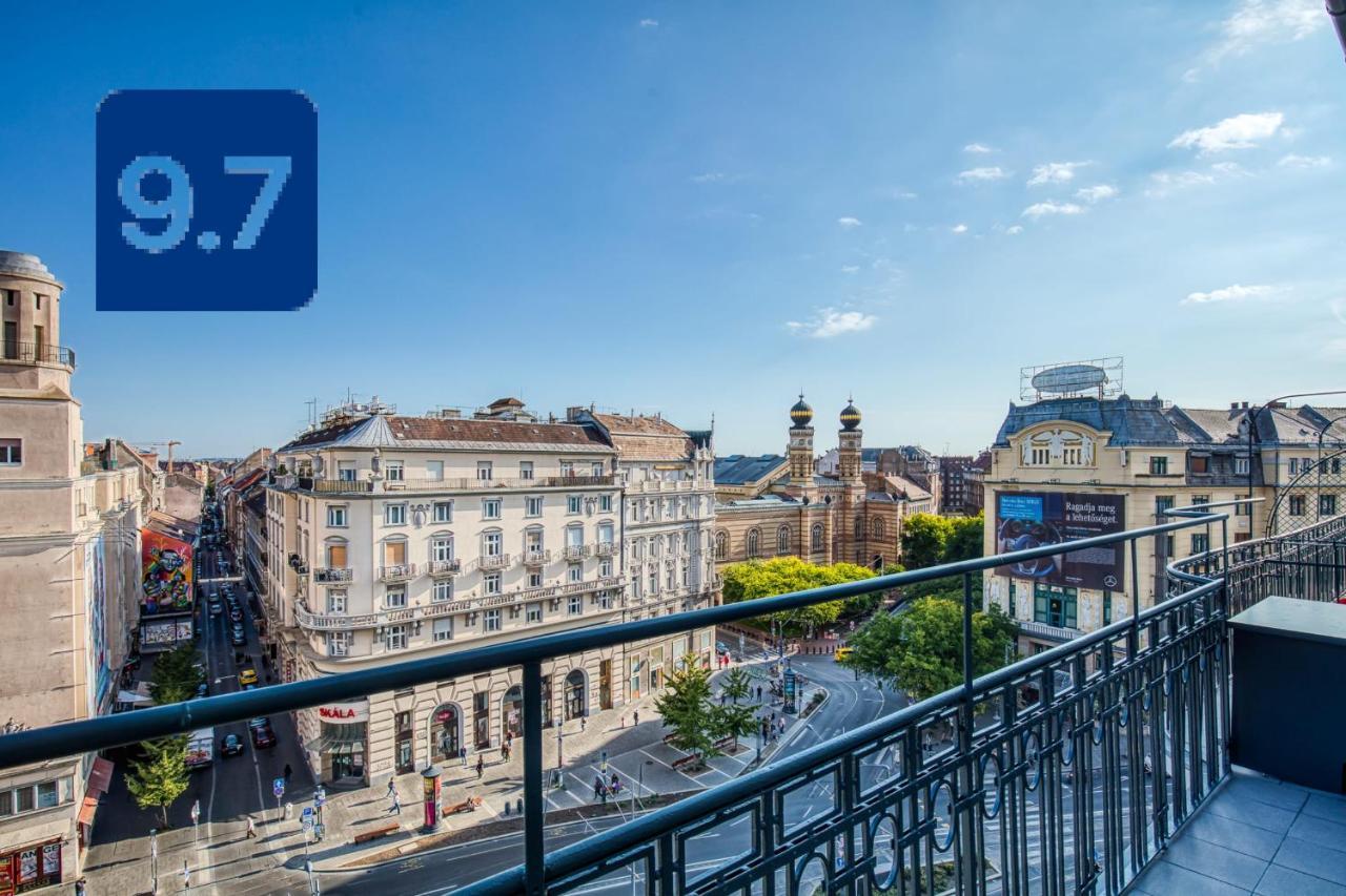 Ferienwohnung Panoramic Smart Penthouse Central View Of Grand Synagogue Budapest Exterior foto